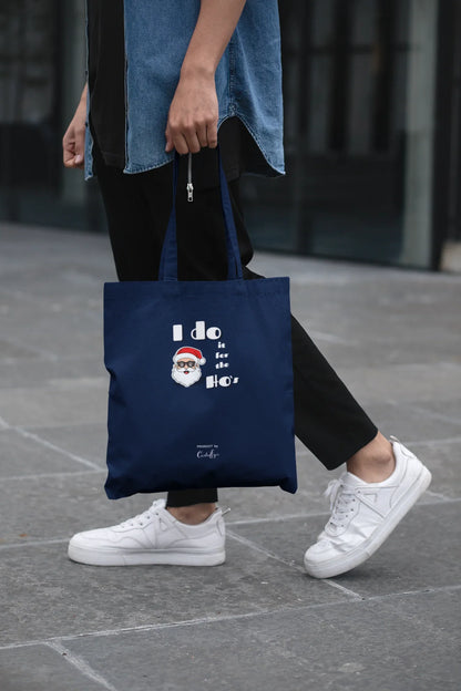 Do it for the Hos Christmas tote Bag (Cotton Canvas) - curledeyes