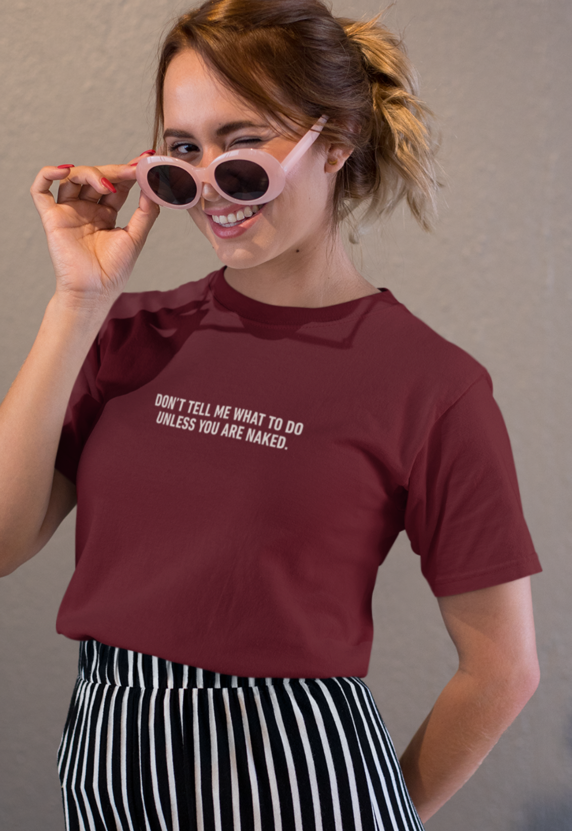Don’t Tell Me What To Do Cotton Tee (Cotton, Unisex)
