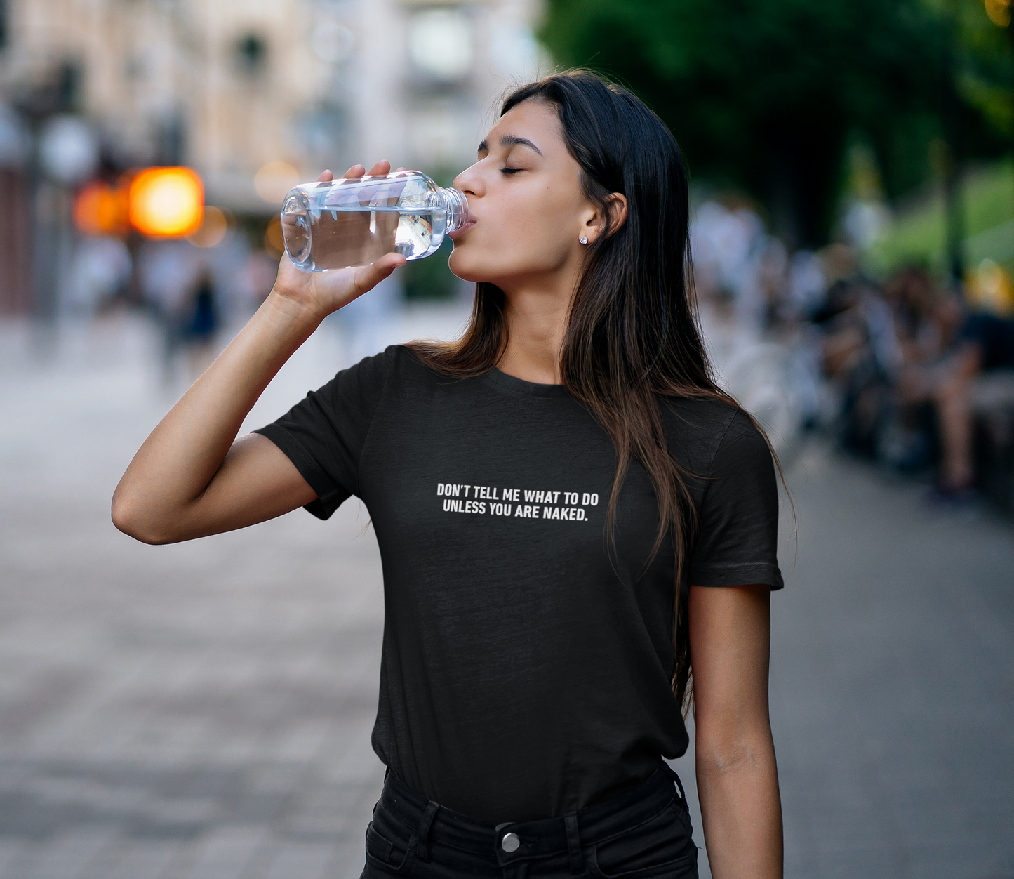 Don't Tell Me What To Do Cotton Tee (Cotton, Woman fit)