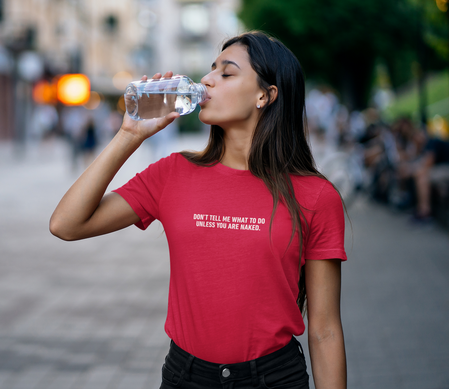 Don't Tell Me What To Do Cotton Tee (Cotton, Woman fit)