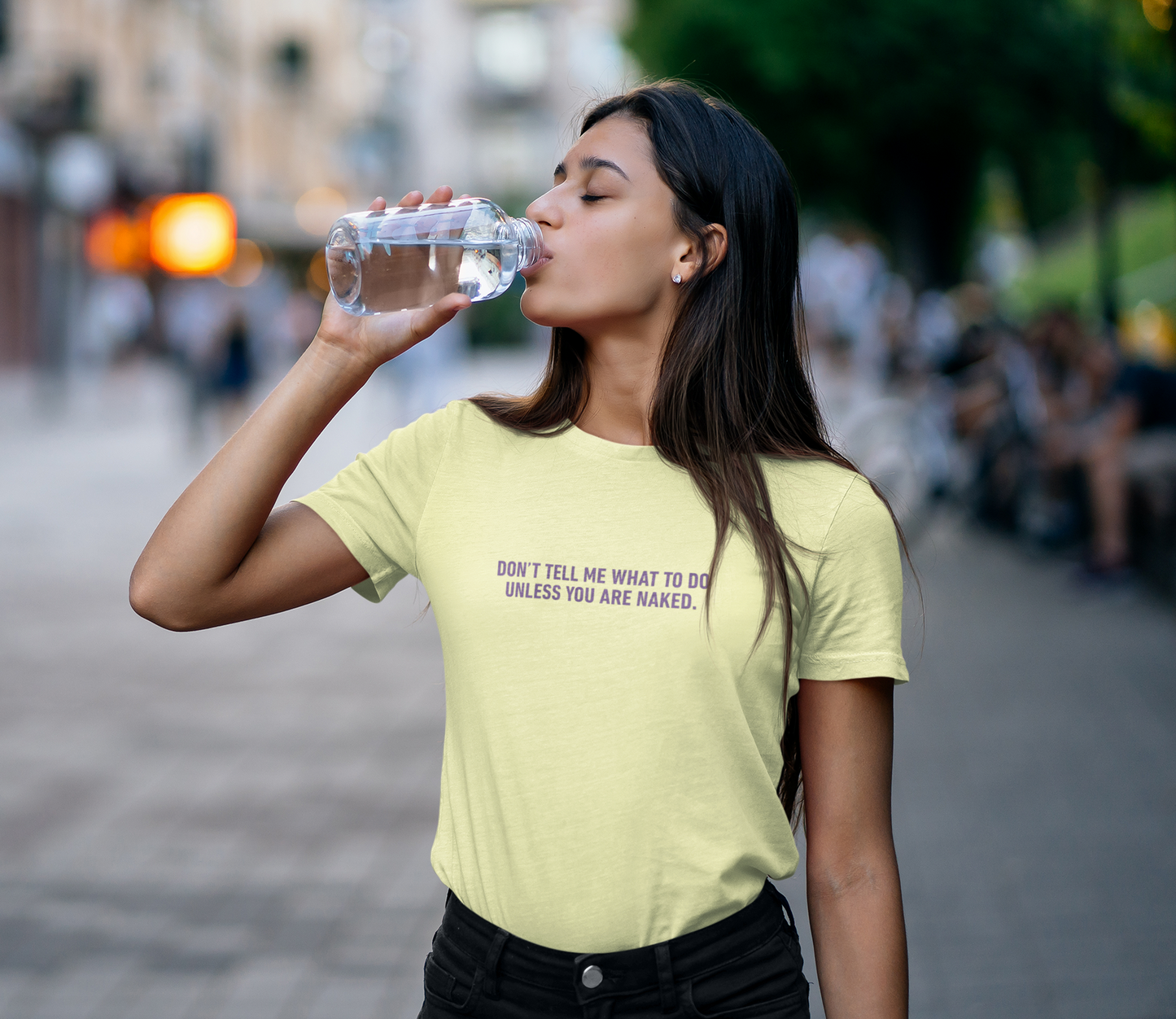 Don't Tell Me What To Do Cotton Tee (Cotton, Woman fit)