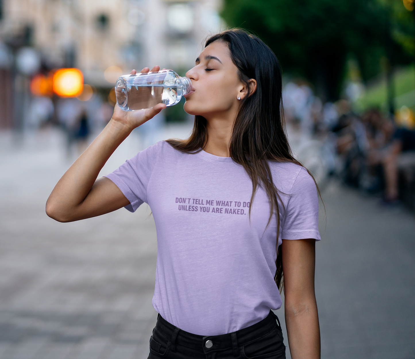 Don't Tell Me What To Do Cotton Tee (Cotton, Woman fit)