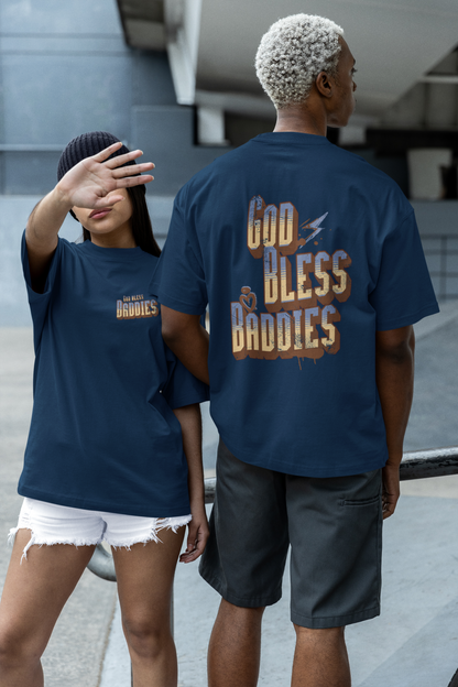 God Bless Baddies Oversized Luxe Tee (Cotton, Unisex)