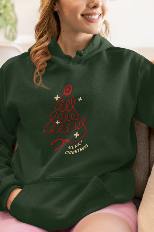 Doctor Christmas Tree Hoodie (Unisex, Cotton) - curledeyes