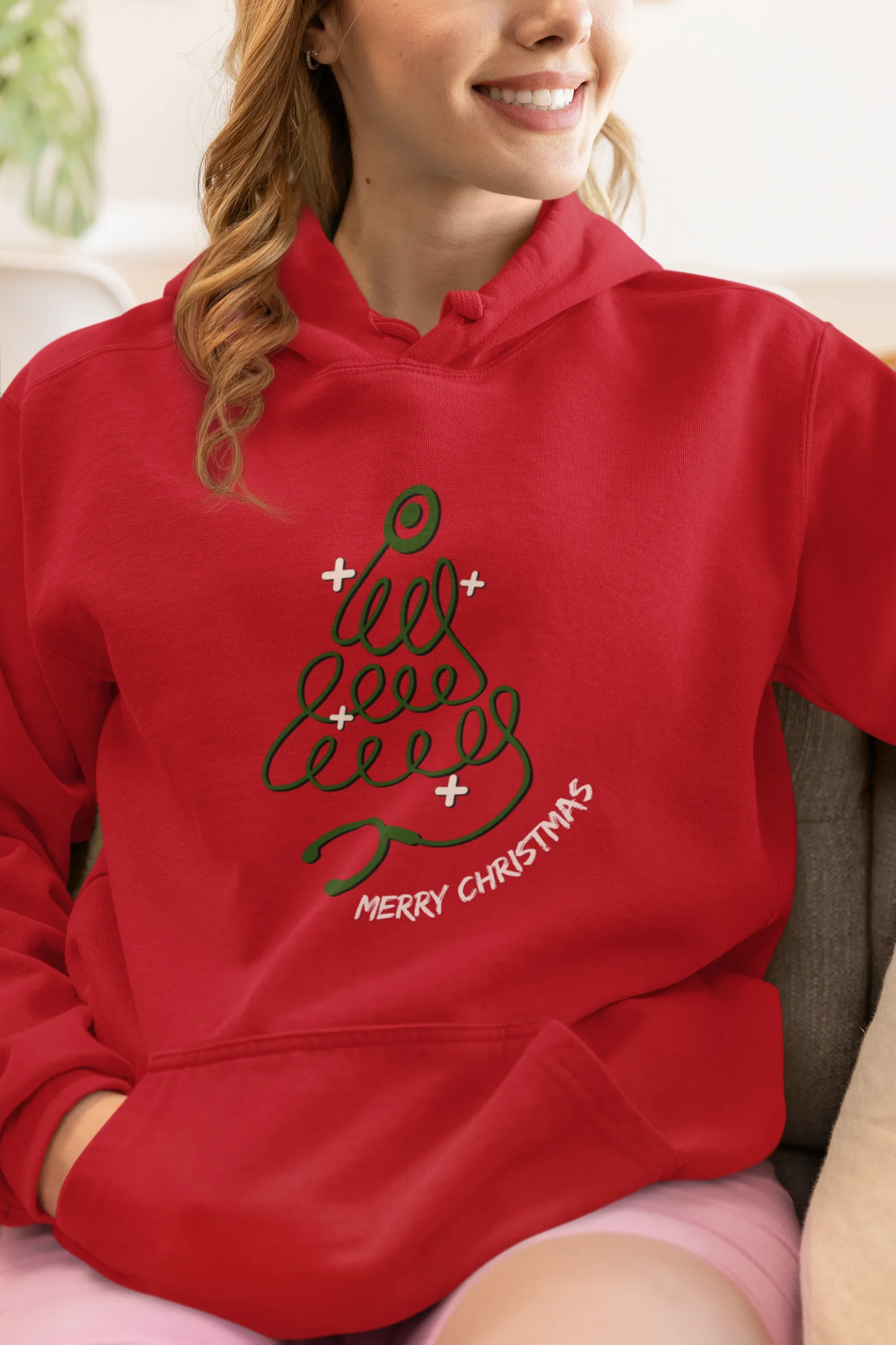 Doctor Christmas Tree Hoodie (Unisex, Cotton) - curledeyes