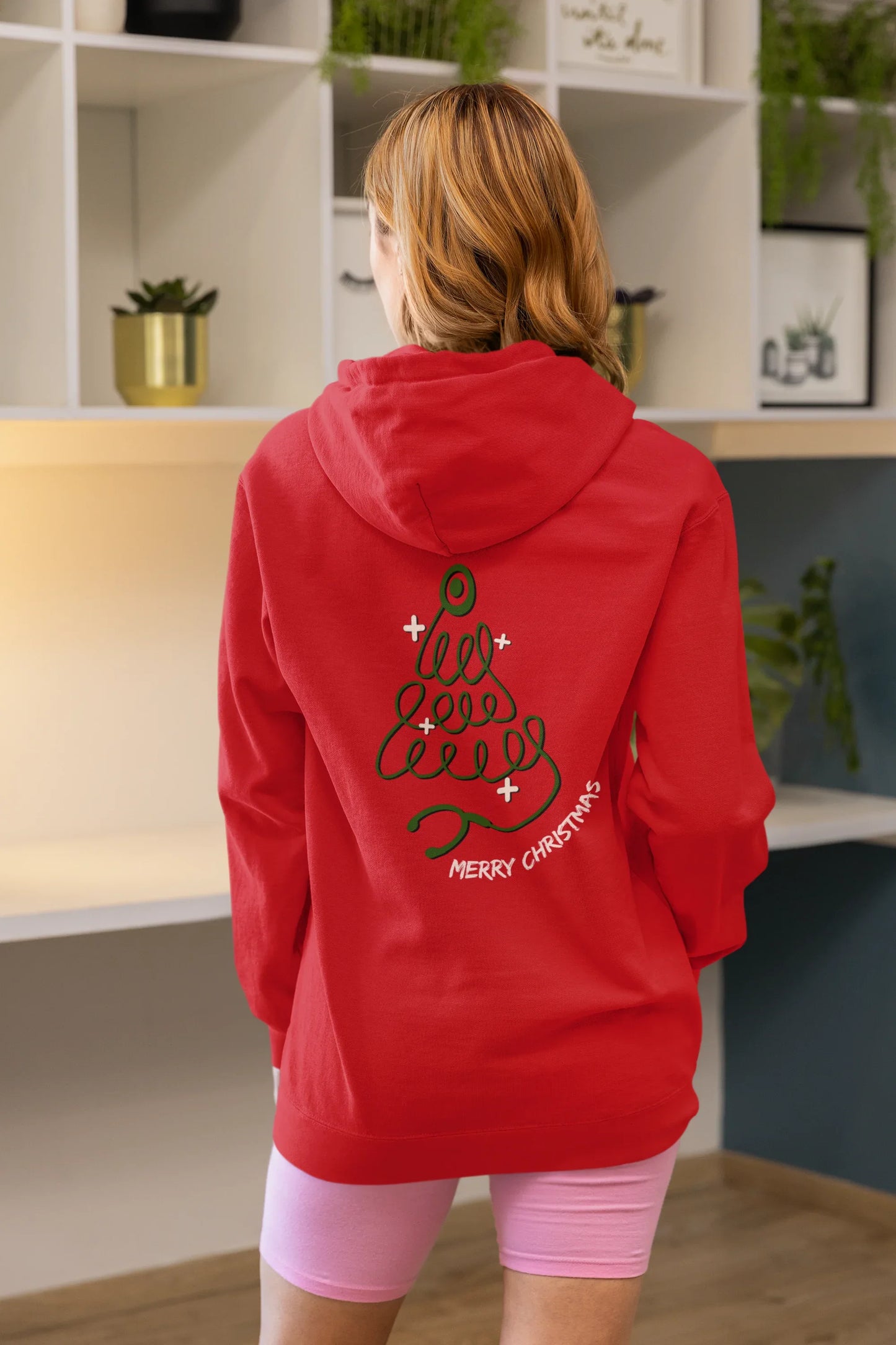 Doctor Christmas Tree Hoodie (Unisex, Cotton) - curledeyes