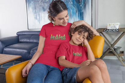 Mama & Kid and Dada & Kid Christmas (Cotton) - curledeyes