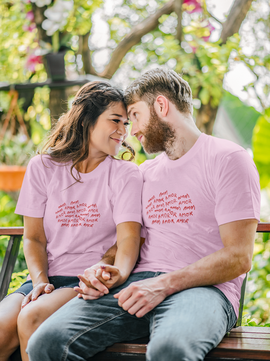 Amor Amor -my Love Set of 2 Tee (Cotton, Unisex)