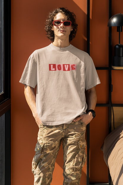 LOVE Oversized Luxe Tee, 240gsm