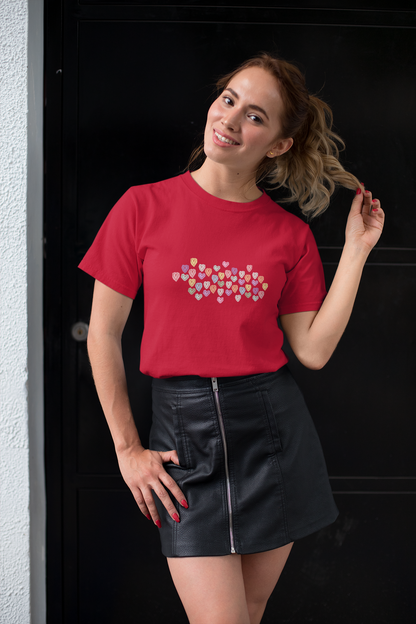 Flirty Hearts Tee (Cotton, Unisex)