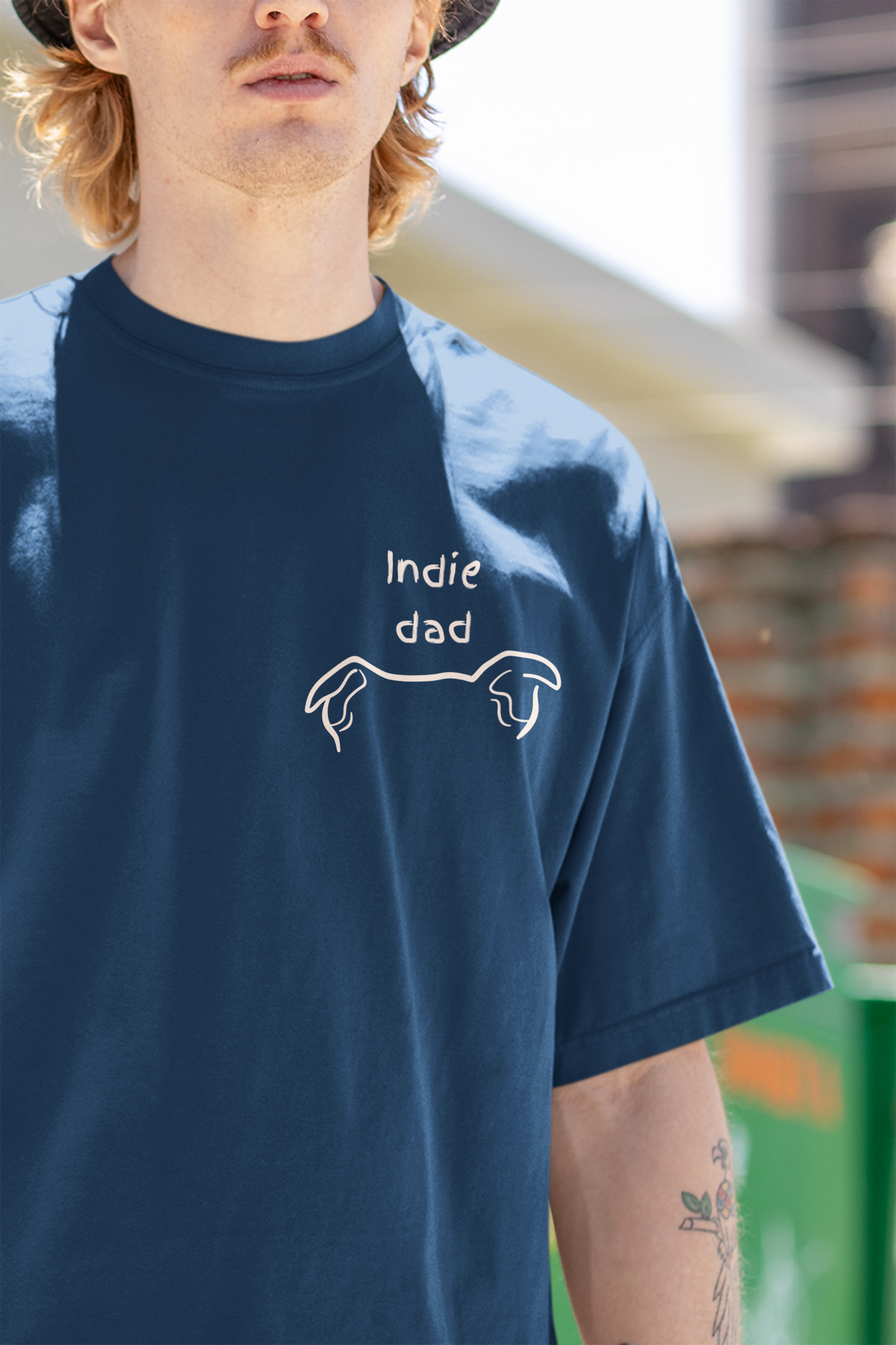 Indie Dad Oversized Luxe Tee (Unisex, Cotton)
