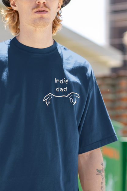 Indie Dad Oversized Luxe Tee (Unisex, Cotton)