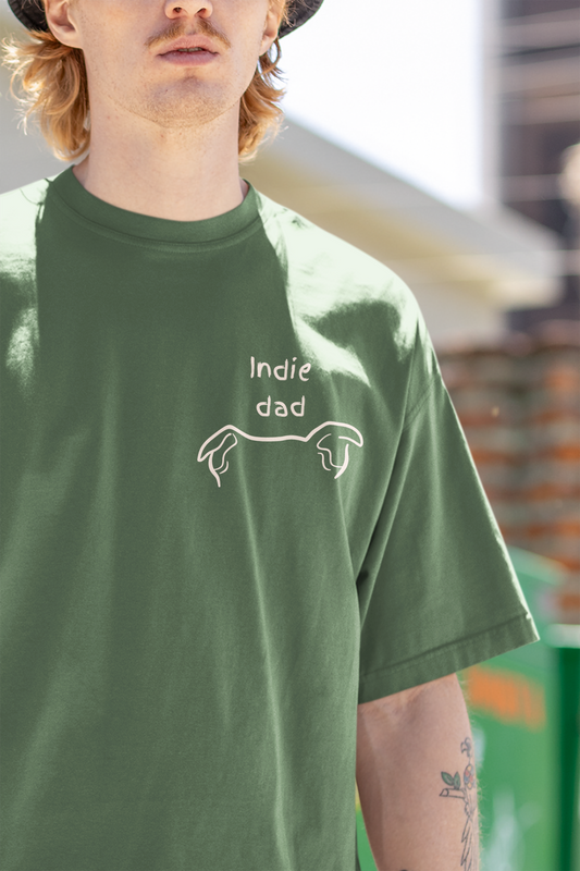 Indie Dad Oversized Luxe Tee (Unisex, Cotton)