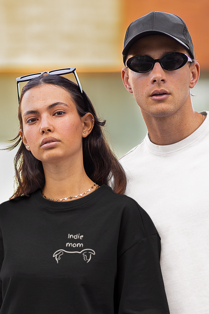 Indie Mom Oversized Luxe Tee (Unisex, Cotton)