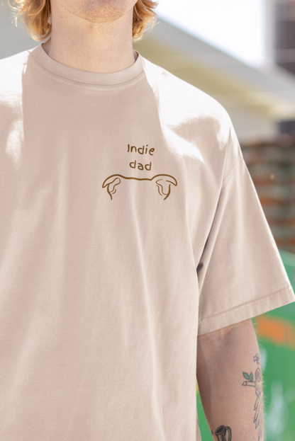 Indie Dad Oversized Luxe Tee (Unisex, Cotton)