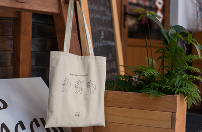 Kitty Party Tote Bag (Cotton Canvas)