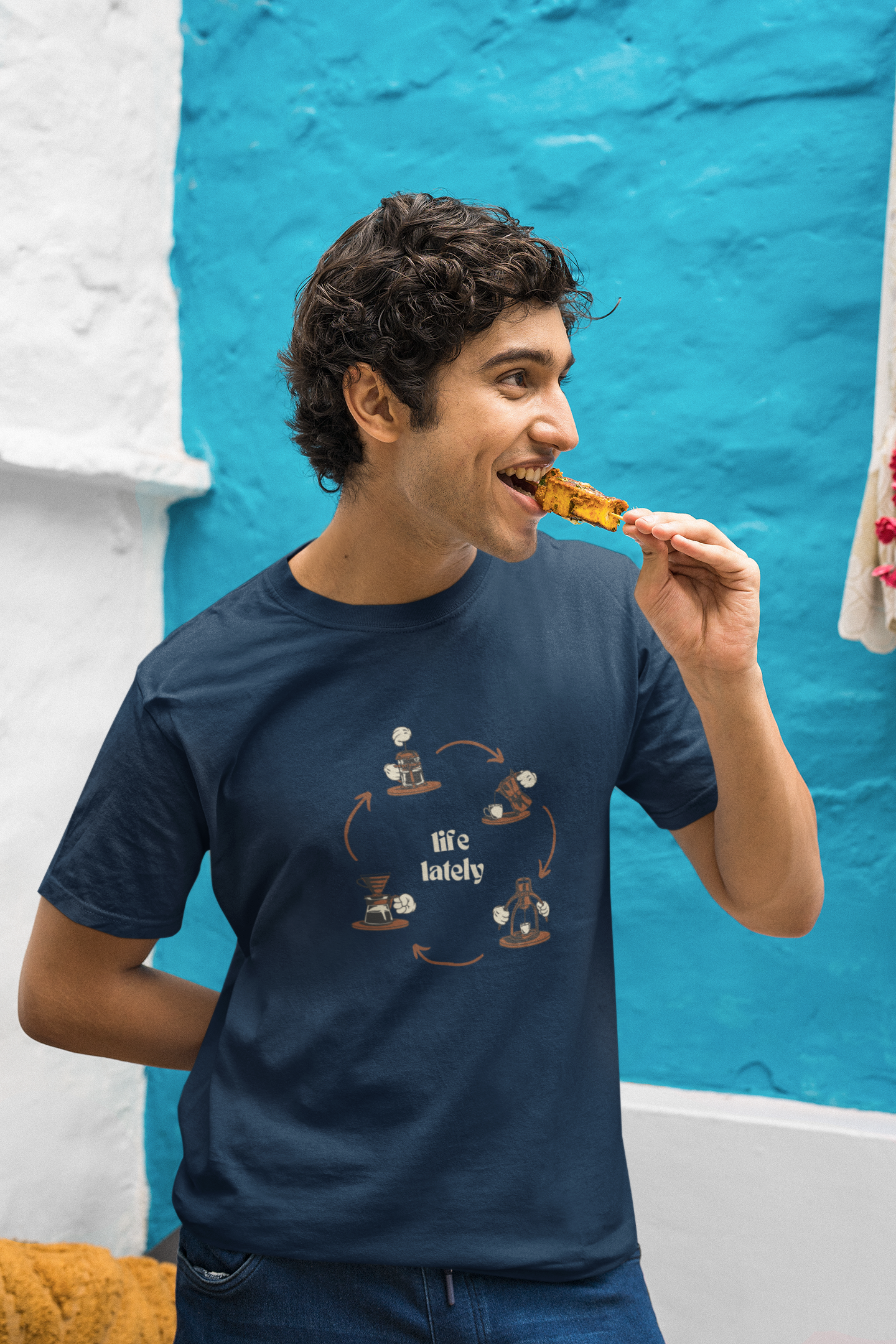 Life Lately: Coffee,  Cotton Tee : Unisex, Straight fit