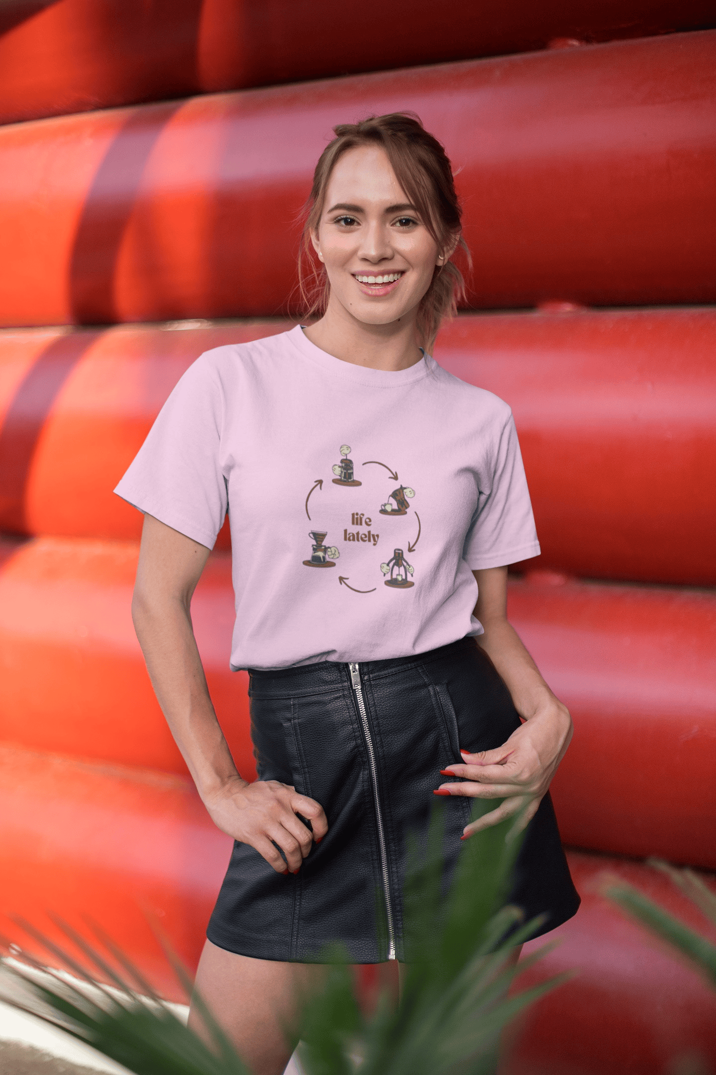 Life Lately: Coffee,  Cotton Tee : Unisex, Straight fit