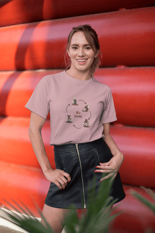 Life Lately: Coffee,  Cotton Tee : Unisex, Straight fit