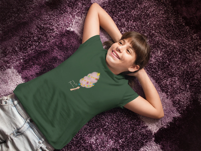 Merry Lil Floss-mas Kids Christmas T-shirt (Unisex, Cotton) - curledeyes