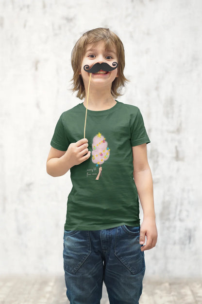 Merry Lil Floss-mas Kids Christmas T-shirt (Unisex, Cotton) - curledeyes