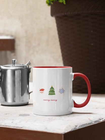Merry Merry Christmas Mug (Ceramic, 330ml) - curledeyes