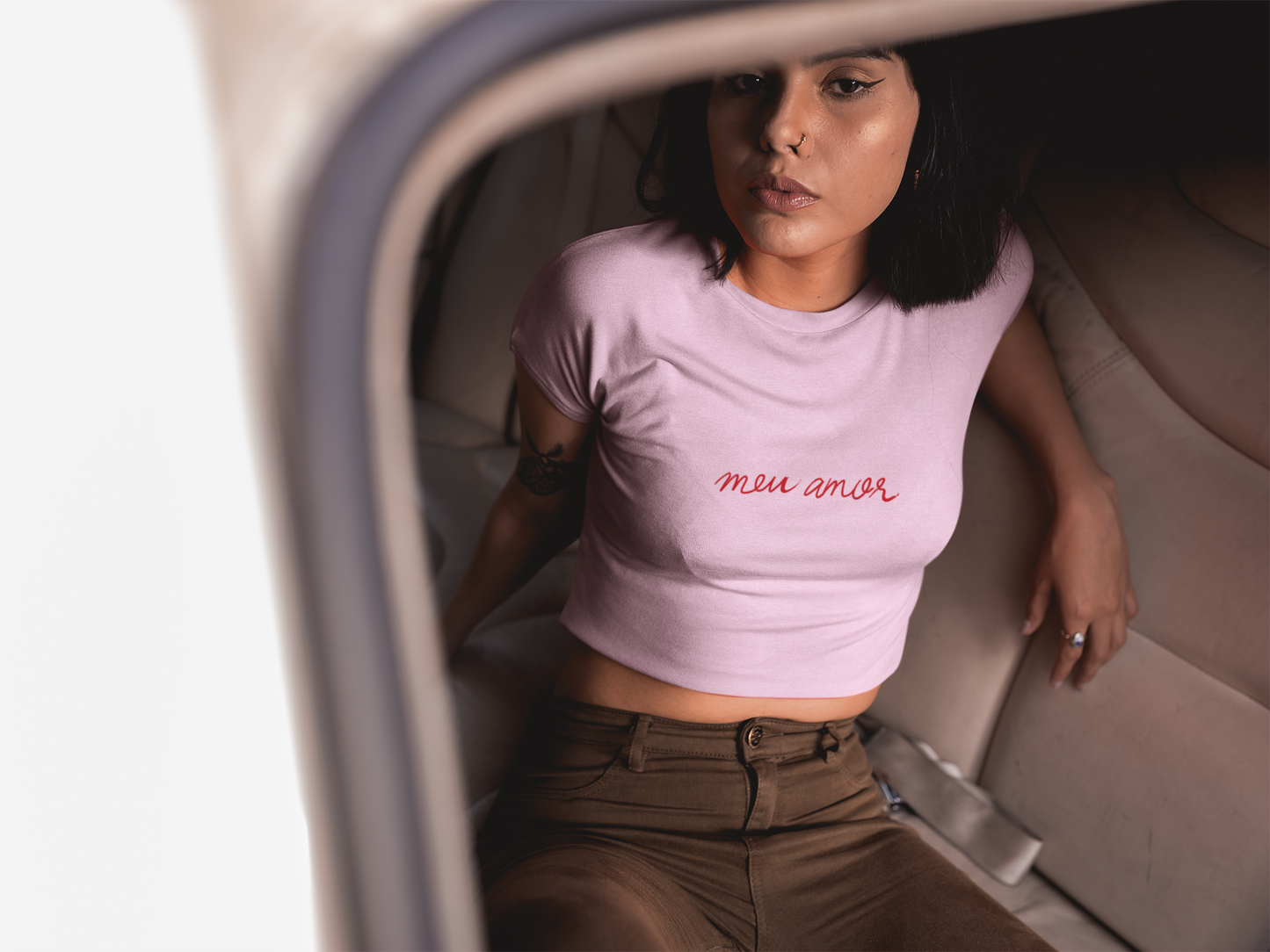 Meu Amor My Love Crop Top