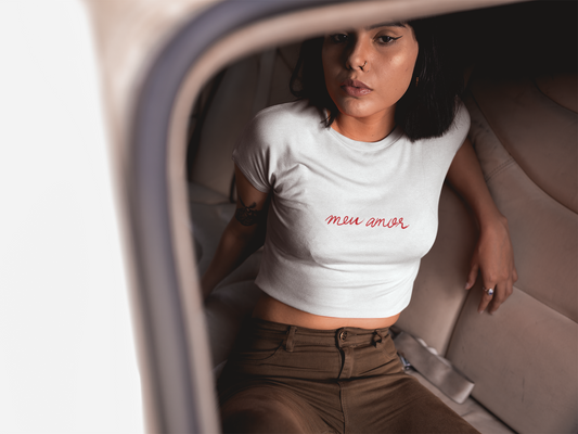 Meu Amor My Love Crop Top