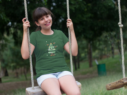 Oh The Joy Kids Christmas T-shirt (Unisex, Cotton) - curledeyes