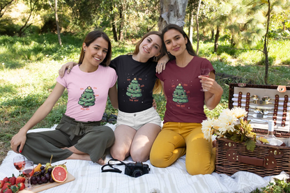 Oh The Joy Christmas Tee (Woman fit, Cotton) - curledeyes