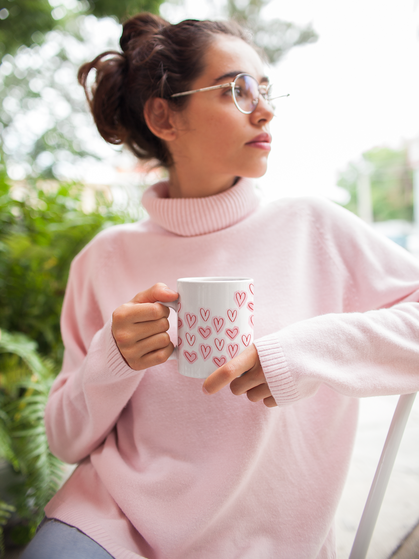 Pink hearts,  era mic Mug, 330ml