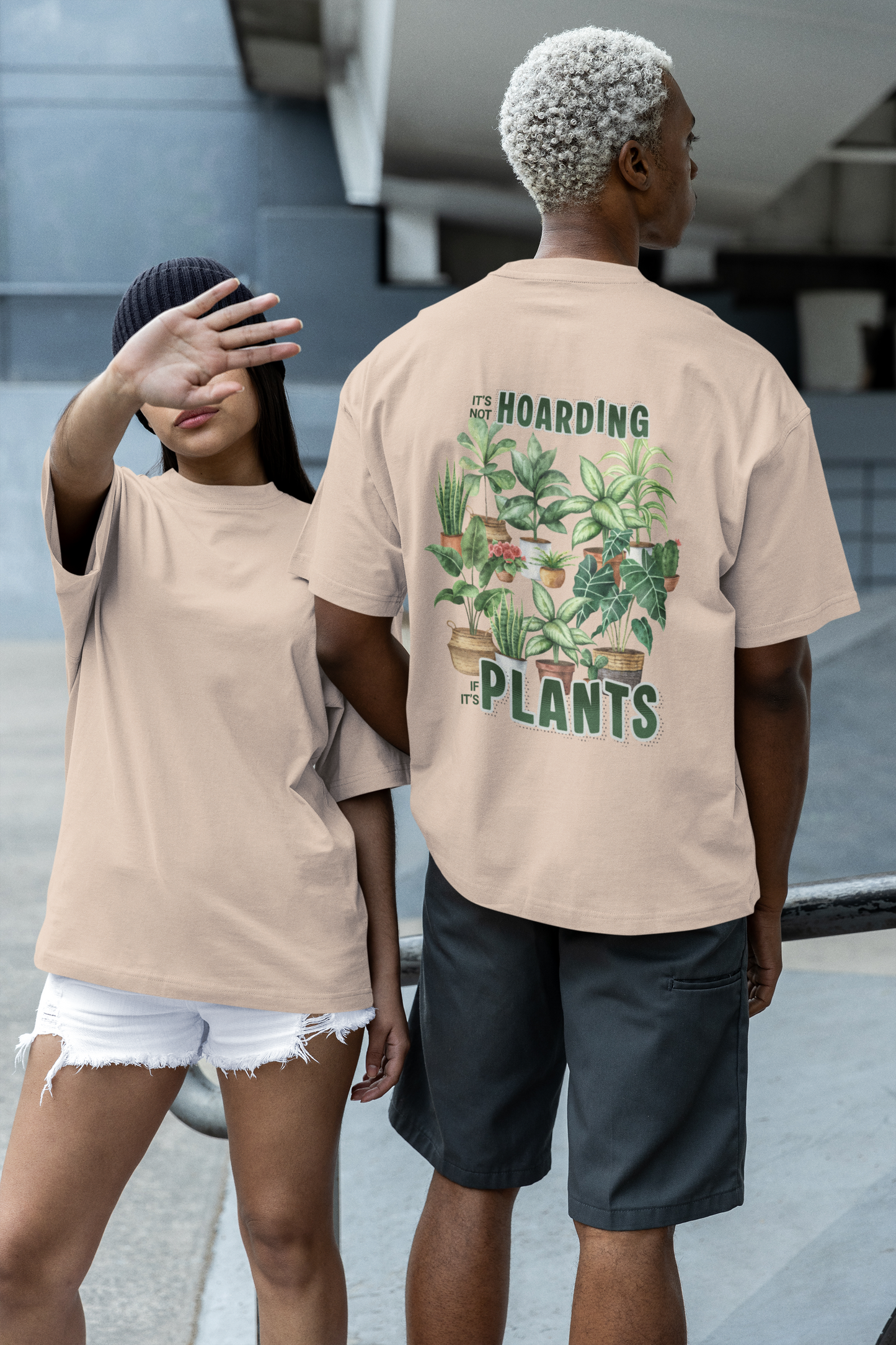 Plant Hoarder Oversized Luxe Tee (Cotton, Unisex)