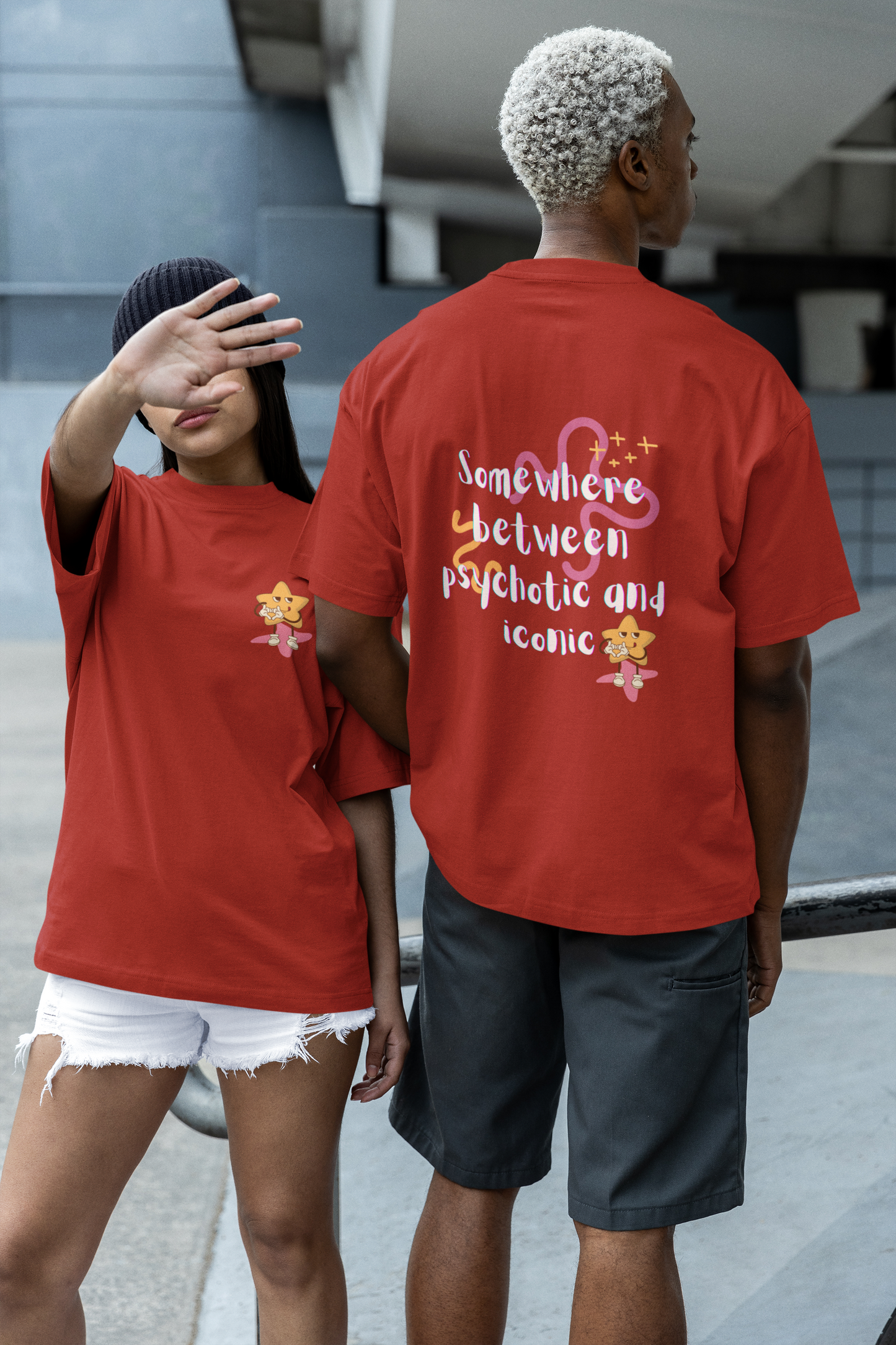 Psychotic but Iconic Oversized Luxe Tee (Cotton, Unisex)