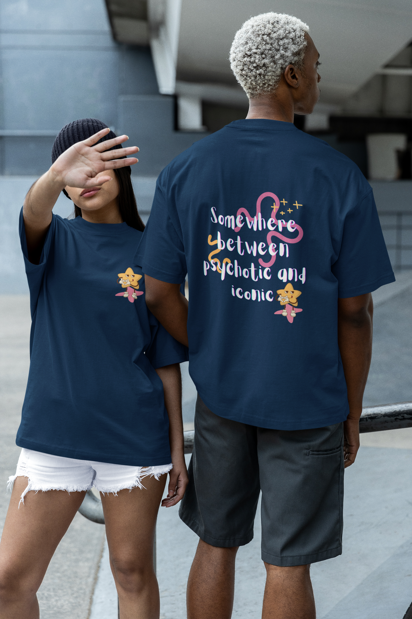 Psychotic but Iconic Oversized Luxe Tee (Cotton, Unisex)