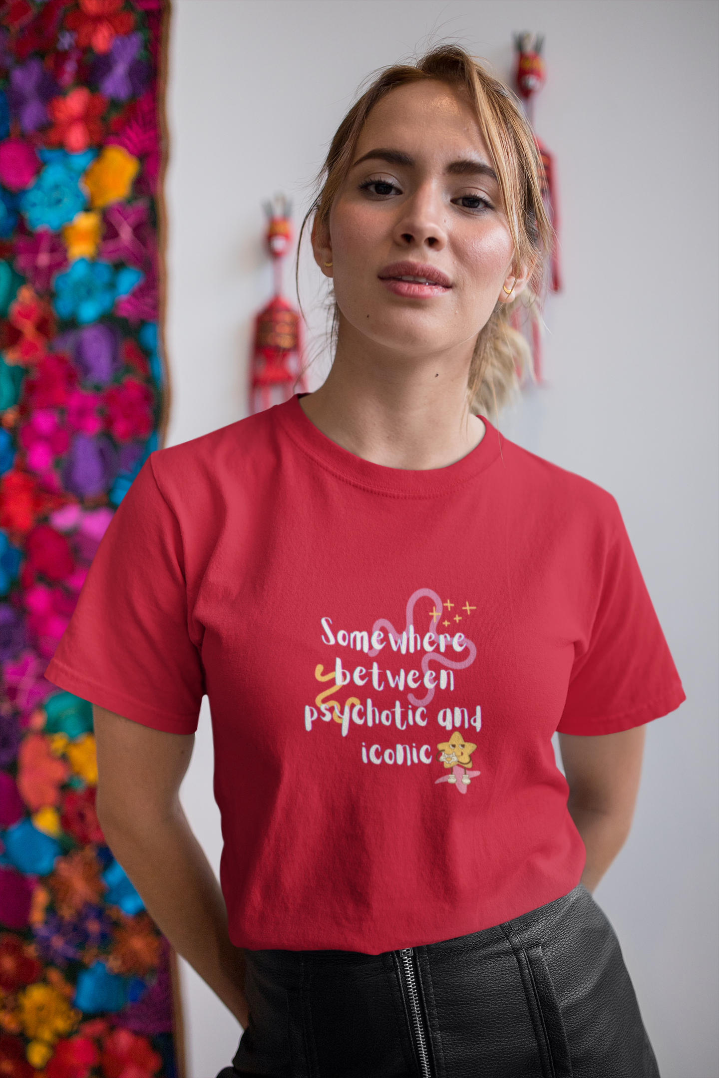 Psychotic but Iconic Cotton Tee (Cotton, Unisex)
