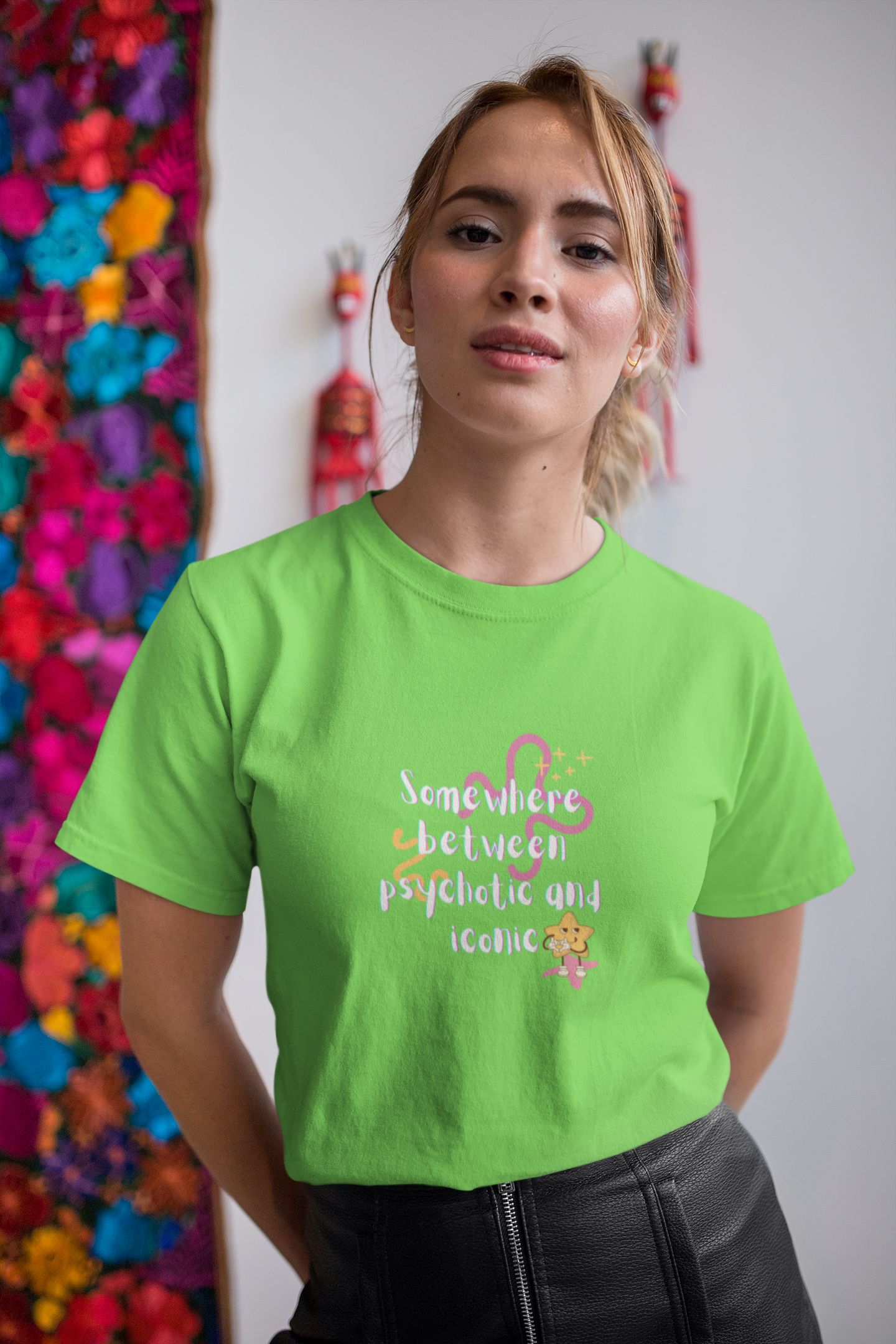 Psychotic but Iconic Cotton Tee (Cotton, Unisex)
