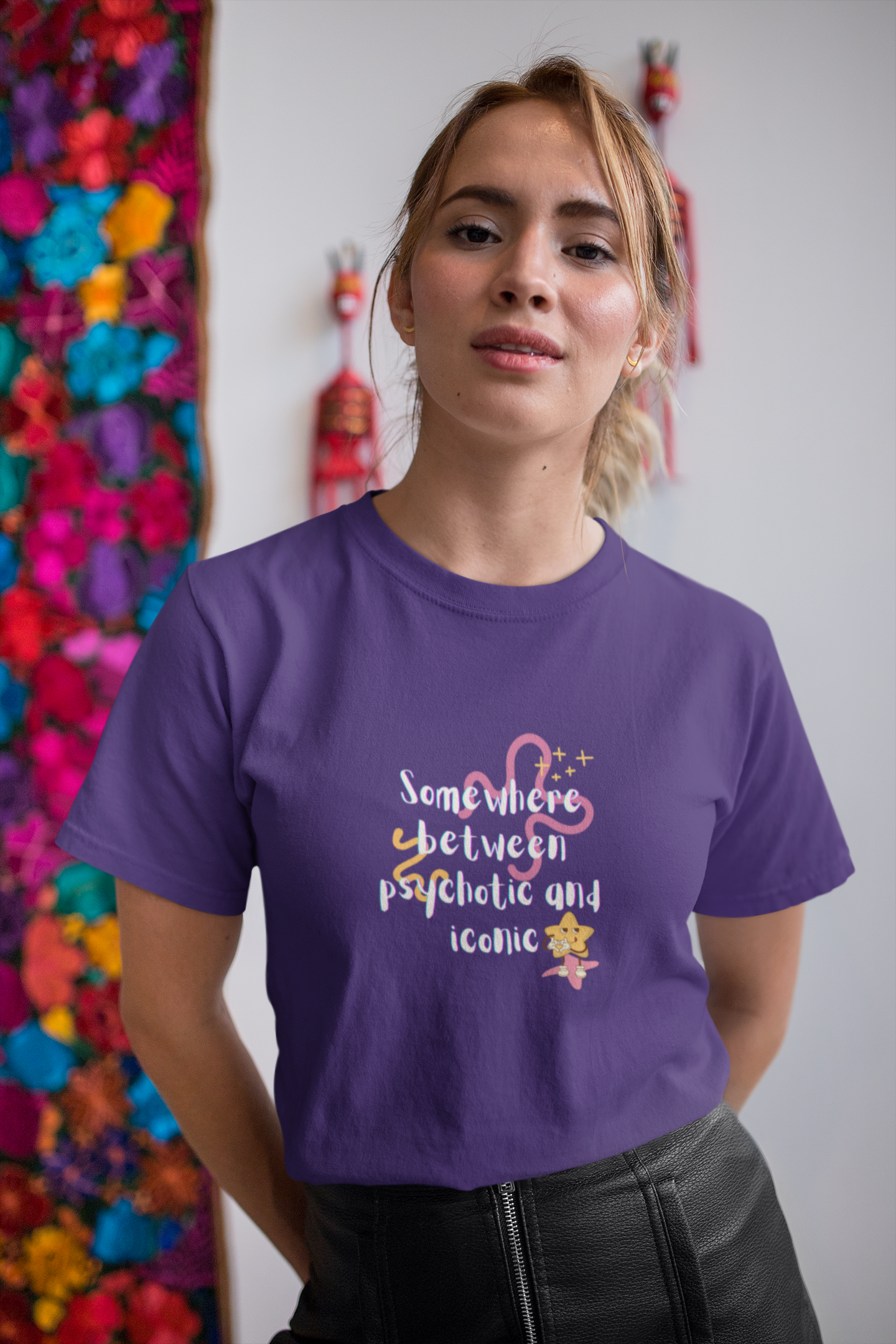Psychotic but Iconic Cotton Tee (Cotton, Unisex)
