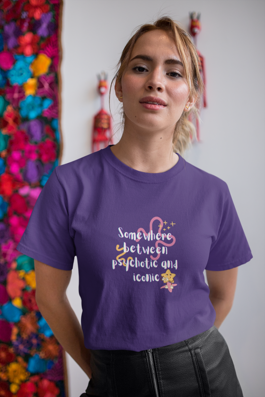 Psychotic but Iconic Cotton Tee (Cotton, Unisex)
