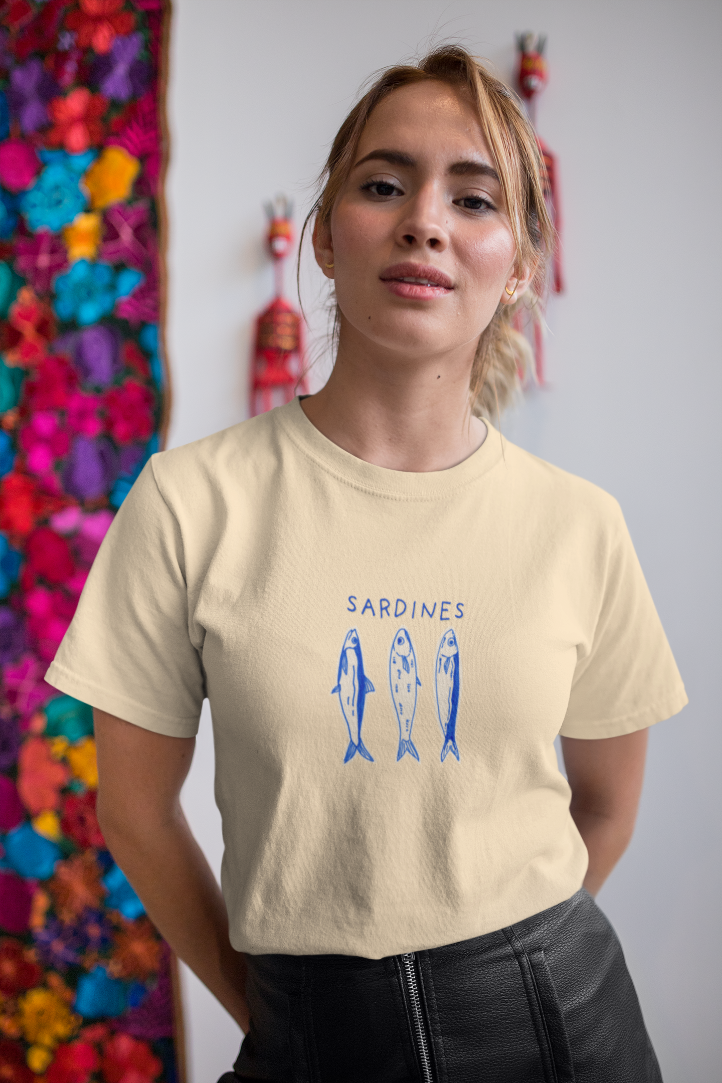 Sardines Cotton Tee (Cotton, Unisex)
