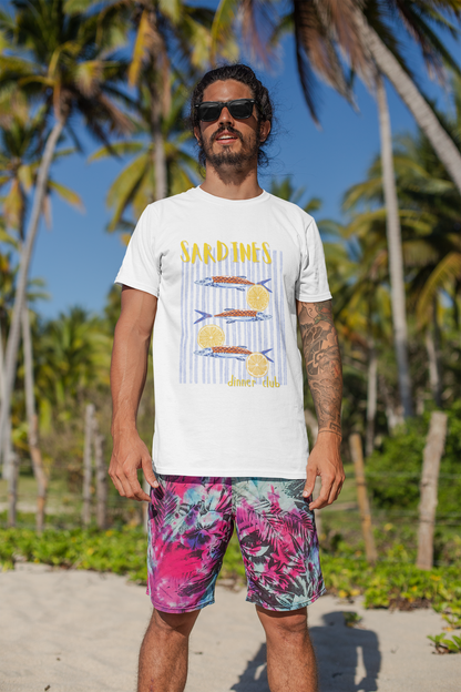 Sardines Dinner Club Cotton Tee (Cotton, Unisex)