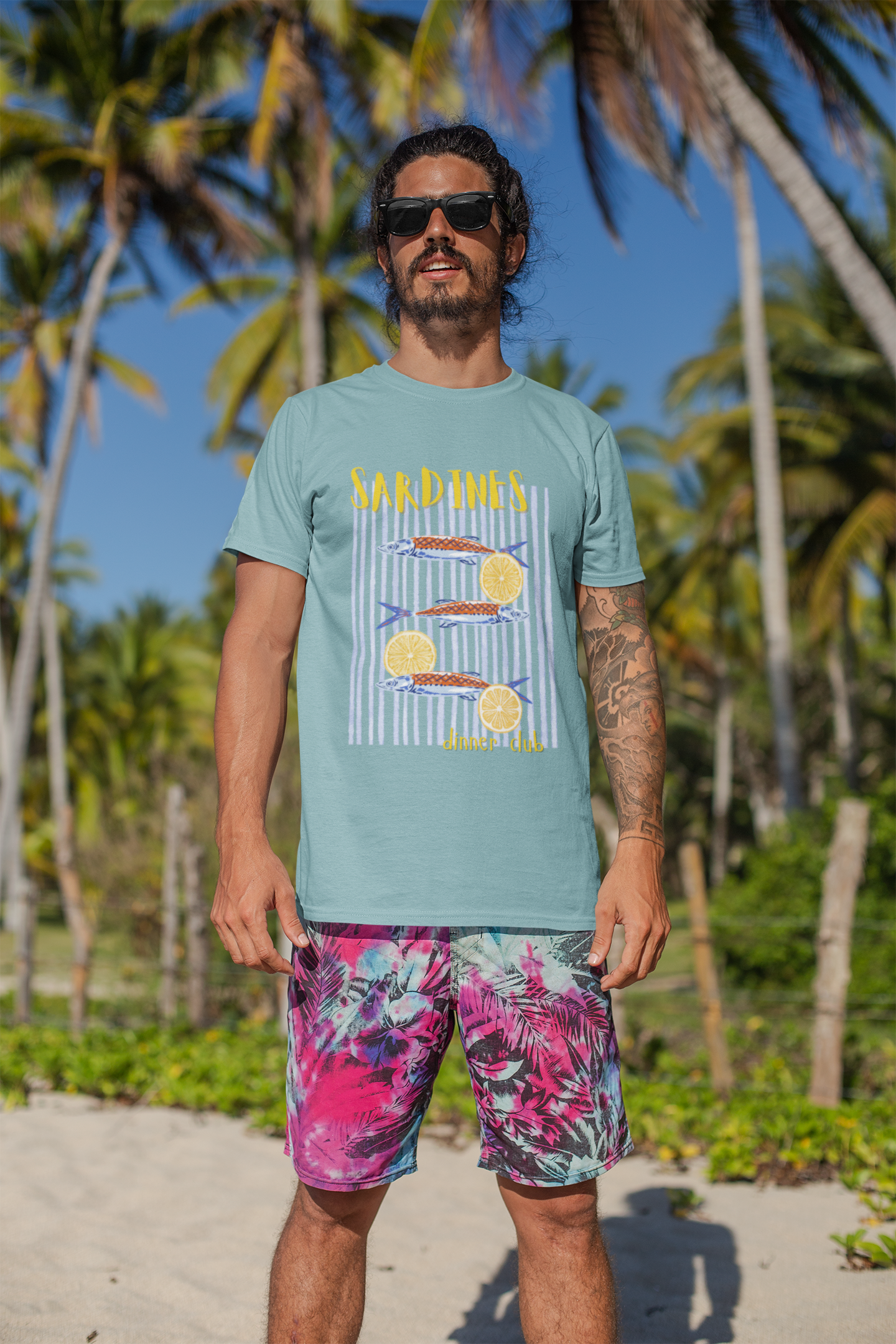 Sardines Dinner Club Cotton Tee (Cotton, Unisex)