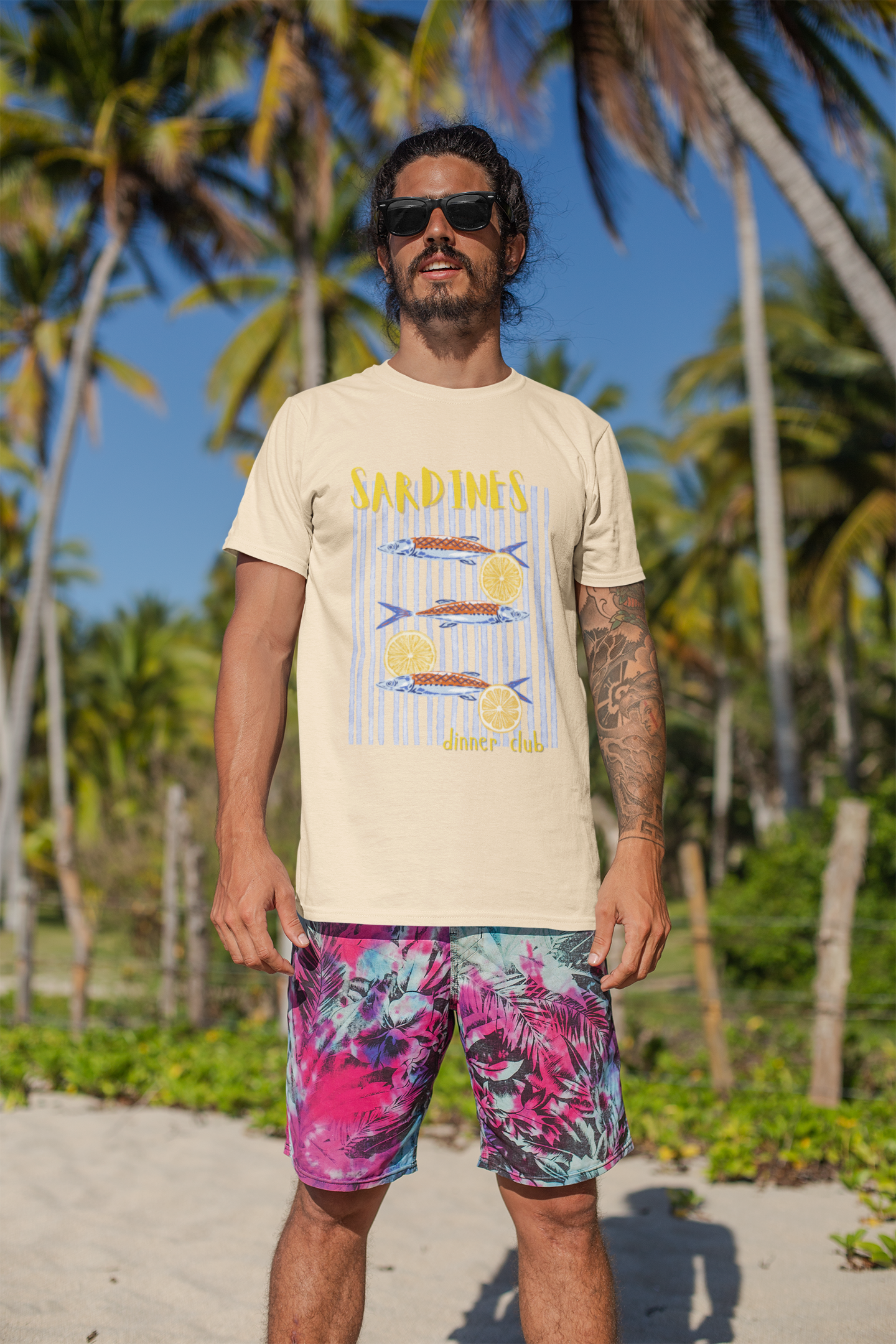 Sardines Dinner Club Cotton Tee (Cotton, Unisex)