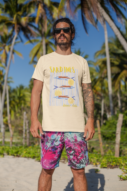 Sardines Dinner Club Cotton Tee (Cotton, Unisex)