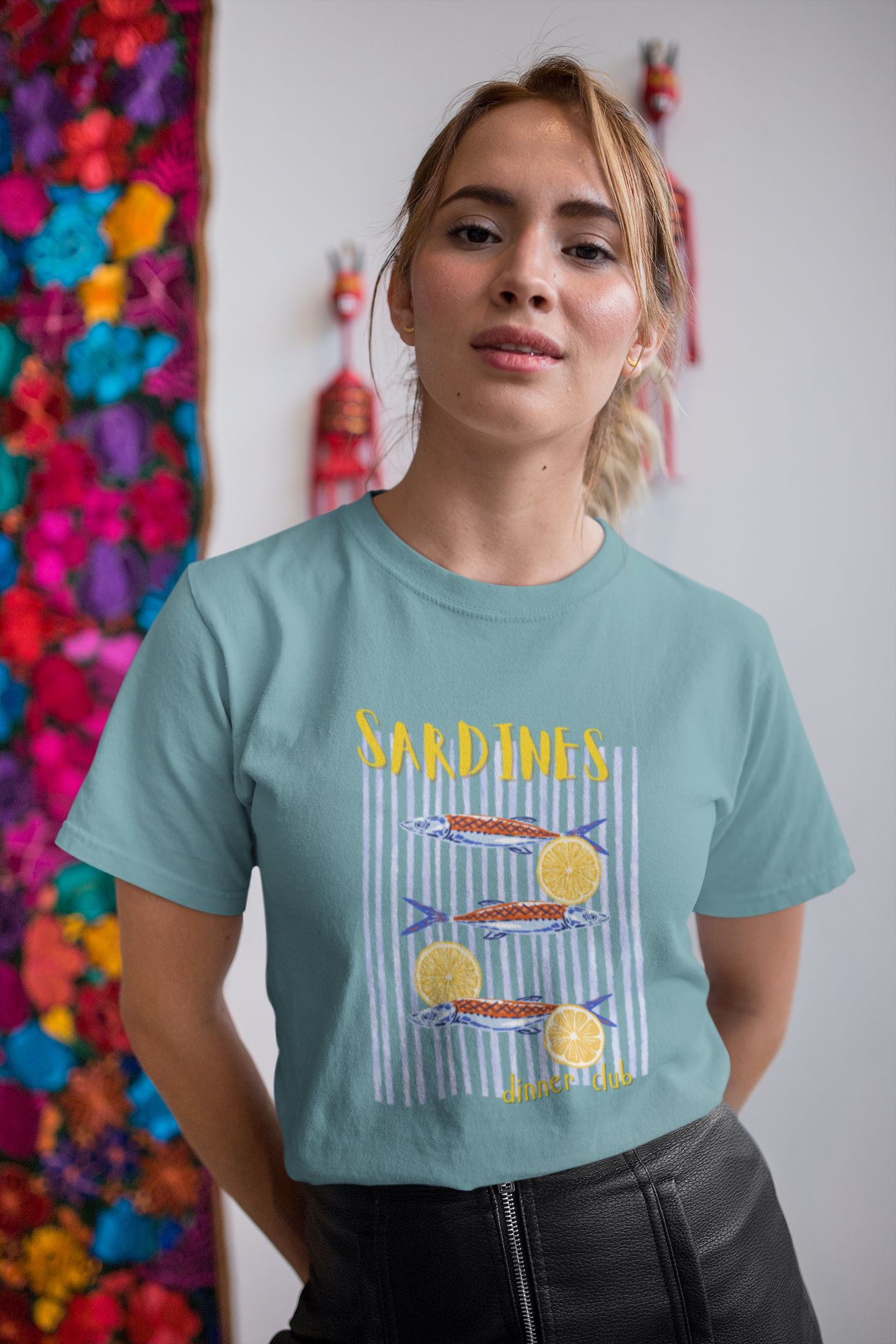 Sardines Dinner Club Cotton Tee (Cotton, Unisex)