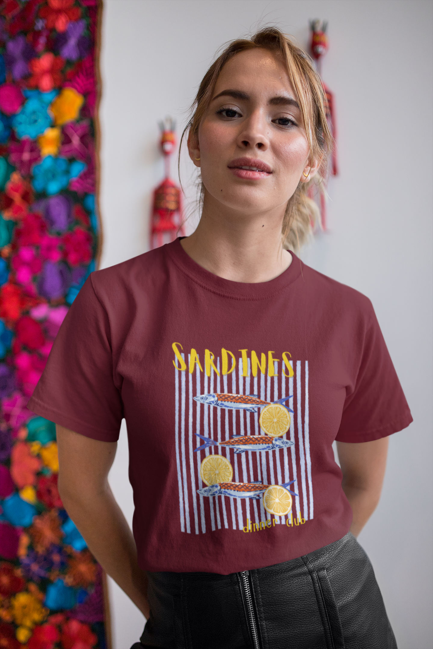 Sardines Dinner Club Cotton Tee (Cotton, Unisex)