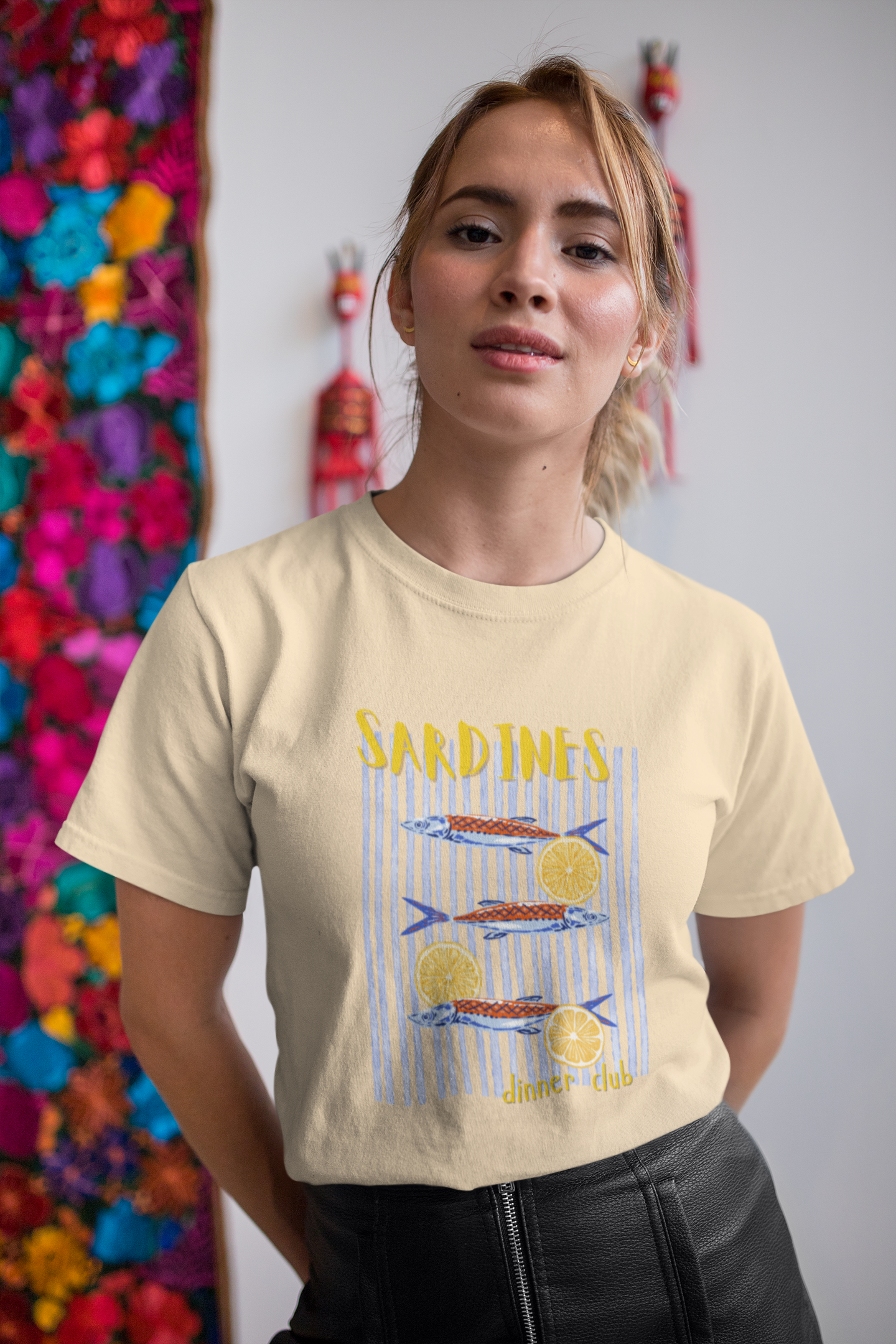 Sardines Dinner Club Cotton Tee (Cotton, Unisex)