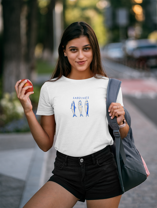 Sardines Cotton Tee (Cotton, Woman fit)