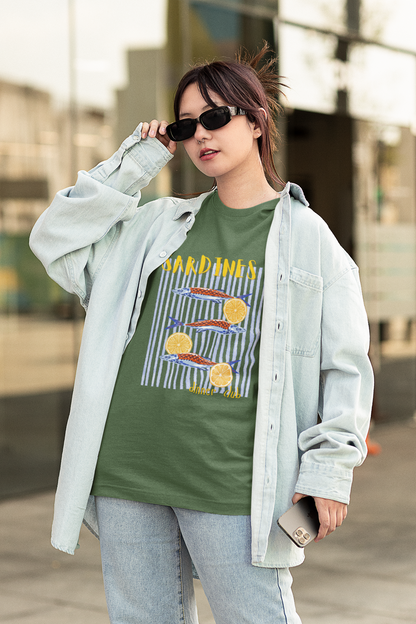 Sardines Dinner Club Oversized Luxe Tee (Cotton, Unisex)