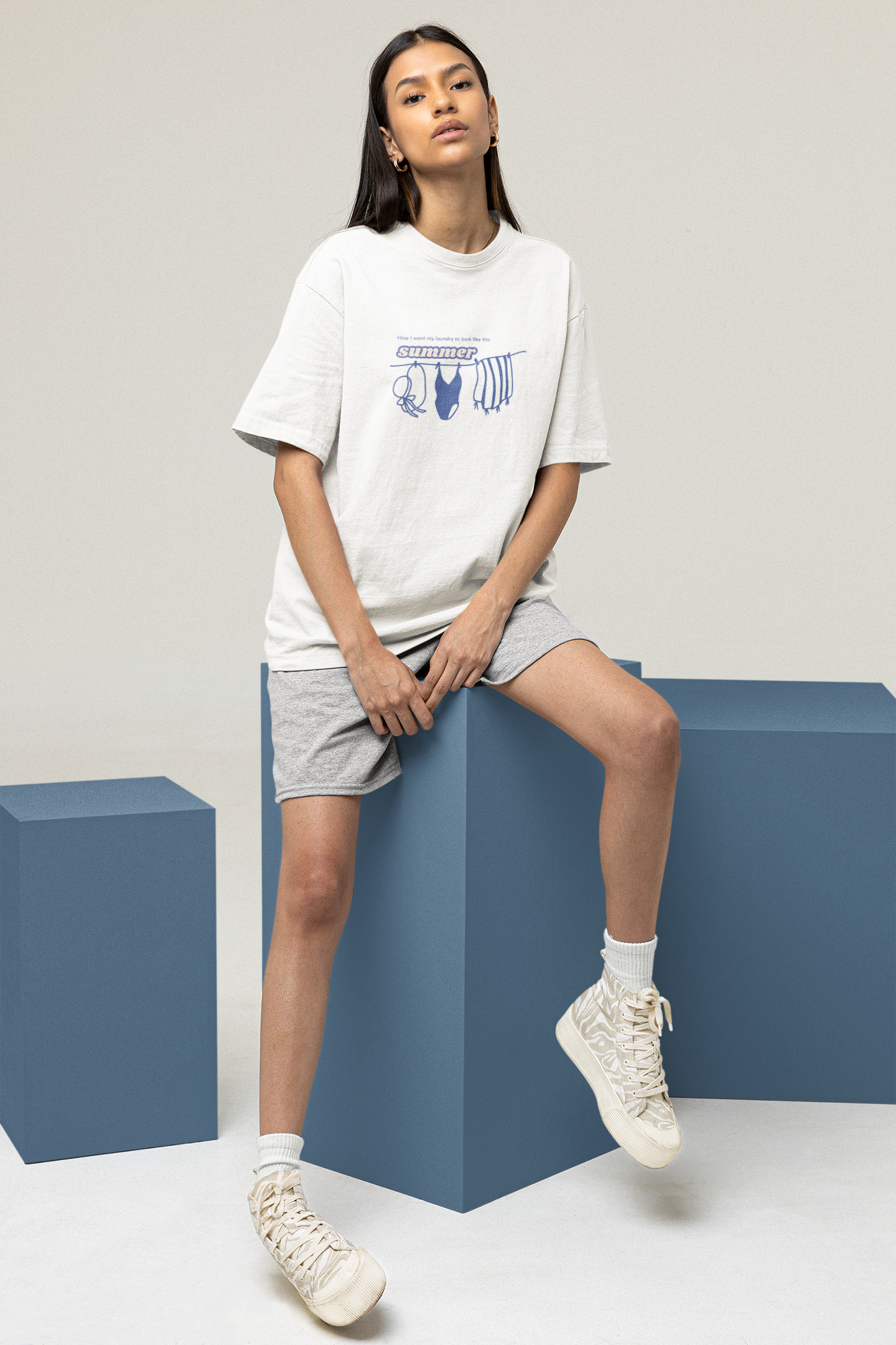 Summer Laundry Oversized Luxe Tee (Cotton, Unisex)