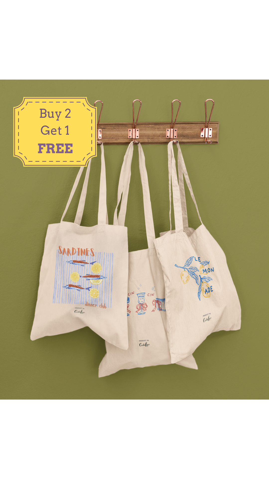 The Vacay Tote Set (Cotton Canvas)